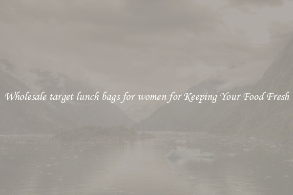 Wholesale target lunch bags for women for Keeping Your Food Fresh