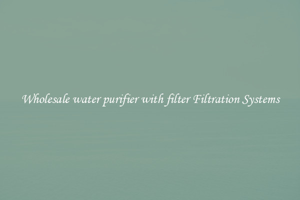 Wholesale water purifier with filter Filtration Systems