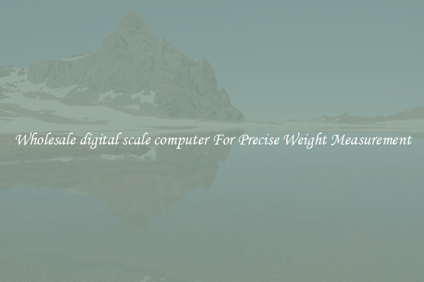Wholesale digital scale computer For Precise Weight Measurement