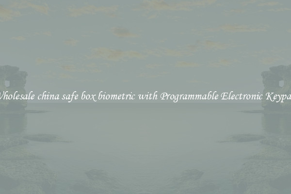 Wholesale china safe box biometric with Programmable Electronic Keypad 