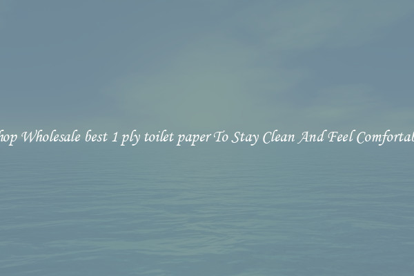 Shop Wholesale best 1 ply toilet paper To Stay Clean And Feel Comfortable