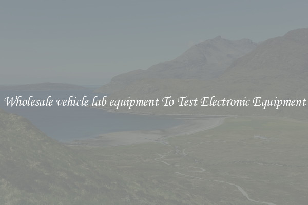 Wholesale vehicle lab equipment To Test Electronic Equipment