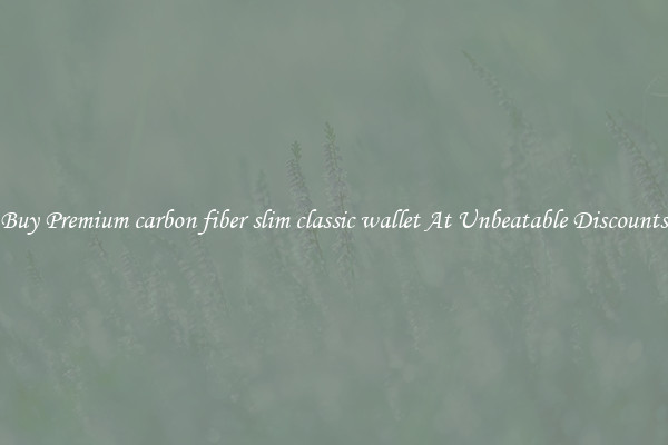 Buy Premium carbon fiber slim classic wallet At Unbeatable Discounts