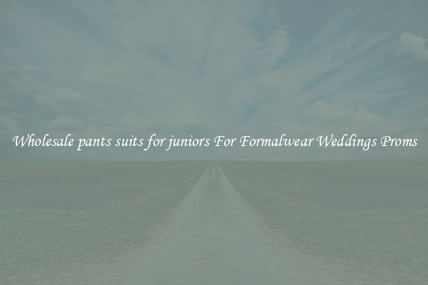 Wholesale pants suits for juniors For Formalwear Weddings Proms