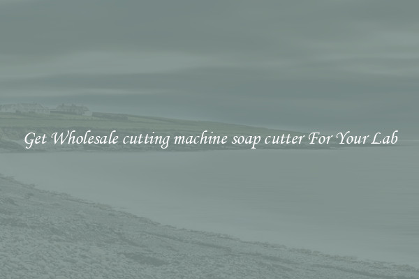 Get Wholesale cutting machine soap cutter For Your Lab